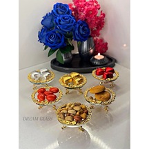 6 Kişilik Lokumluk & Şekerlik & Reçellik Gold