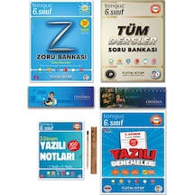 Tonguç Akademi 6. Sınıf Zoru Bankası - Tüm Dersler Soru Bankası - 2. Dönem Yazılı Denemeleri - Yazılı Notları Set