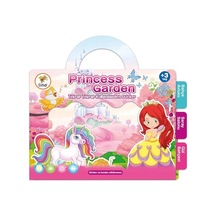 Tekrar Tekrar Kullanılabilen Sticker Princess Garden Abanoz