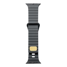 Mobilteam Watch 44mm Uyumlu Krd-73 Uyumlu Kordon-gri