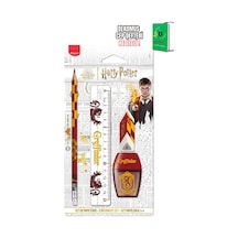 Maped X Dekomus Lisanslı Harry Potter Gryffindor Wizard 4'lü Kırtasiye Seti Kurşun Kalem, Cetvel, Silgi Ve Kalemtraş, "dekomus Cep Defteri Hediyeli" Altın