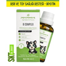 Kedi Tüy Dökülmesi Azaltıcı Damla B Complex 50 Ml - Biotin & Çinko Ve Multivitamin