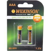 Wilkinson Şarjlı Pil Kumanda 600Mah 2li Kart 4037