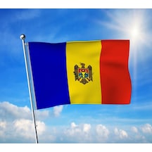 Moldova Bayrağı Premium Raşel Kumaş 70x105 Cm Diğer