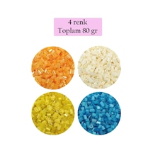 Tedar Kesme Cam Boncuk 2mm - 4 Renk - Toplam 80 Gram - Bnc443 Najmaddin (No:1) 8.5Cm X 10.5 Cm