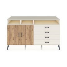 Kronos Konsol 5 Raflı 4 Çekmeceli 2 Kapaklı 176x59x99 Aytaşı-çam/aytaşı Atlas Çam/aytası - Aytası