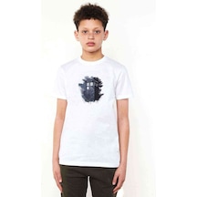 Tshirthane Doctor Who Flower Tumblr Baskılı Unisex Çocuk Beyaz T-Shirt