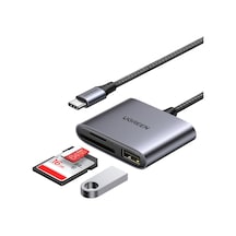 Ugreen Type-c To Sd Micro Sd/tf + Usb 2.0 Kart Okuyucu Adaptör, 80798