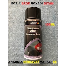 Motip Oto Stop Boyası Tranparan Siyah Renk 150 ML