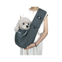 Hangfox Kedi Köpek Taşıma Çantası - Tek Omuzlu Çapraz Çekmeli, Boyut Ayarlanabilir, Dayanıklı Poliester Pamuk, Seyahat Ve Dışarı Çıkışlar İçin Uygun Koyu Gri