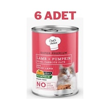 Chef's Choice Lamb Pumpkin Kuzulu Balkabaklı Pate Kedi Konservesi 6 x 400 G
