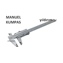Kumpas 150 Manuel Ölçü Aleti Hassas Ölçü Metre 1.Kal