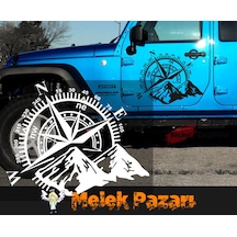 Pusula, Dağ Araba Sticker. Oto Çıkartma