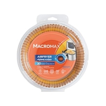 Macro Max Airfryer Pişirme Kağıdı 20 Adet, 16x16 Cm, Yanmaz Yağ Ve Su Geçirmez Hazne