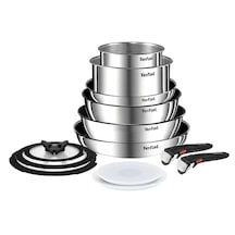 Tefal Ingenio Emotion 2x Titanyum 13 Parça Tava Seti - Paslanmaz