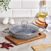 Granit Sahan 22 Cm İndüksiyon Tabanlı Cam Kapaklı Diğer