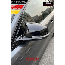 Bmw 4 Serisi F32 2014-2020 Batman & Yarasa Ayna Kapağı Parlak Piano Black Sport