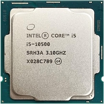 Intel Core İ5 10500 3,1 Ghz 12 Mb Cache 1200 Pin Tray İşlemci