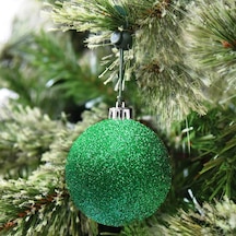 Vıp Kalite 5 Cm 12 Adet Simli Yeşil Top Yılbaşı Ağacı Süsleri Vitrin Süsleri Yeşil Yılbaşı Top Süsler Noel Ağacı Süsleri