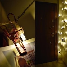 Bakır Renkli Led Işıklı Fotoğraf Asma Işık Süsleme Mandalları Diğer