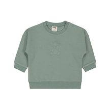 Civil Baby Teddy Baskılı 6-18 Ay Sweatshirt Çağla Yeşili