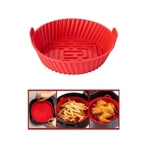 Onikiden Yanmaz Yapışmaz Airfryer Silikon Pişirme Kabı Sl099 - Tüm Fritözlerle Uyumlu 20x5cm 001