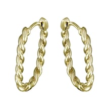Altın Halka Küpe T074478 Sarı Altın