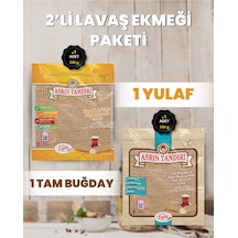 2'li Paket 1 Paket Ekşi Hamurlu Tam Buğday Lavaş Ekmeği - 1 Paket Ekşi Hamurlu Yulaf Lavaş Ekmeği
