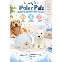 Happy Pet Polar Pals Sesli Kutup Ayısı Köpek Oyuncağı 2 Parça