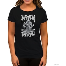 Napalm Death Skeleton Siyah Kadın Tişört