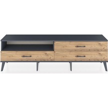 Arges Tv Ünitesi Tek Raflı 3 Çekmeceli 176x30x51 Antrasit-antrasit/çam Antrasıt/atlas Çam