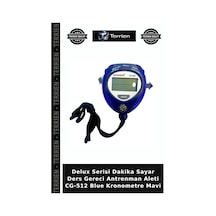 Özel Seri Cg-512 Blue Kronometre Mavi Yarış Saati Ders Gereci Masa Aracı