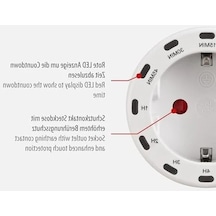 Iç Mekan Kullanımı İçin 12 Proglamlı Led Işıklı Zaman Ayarlı Priz