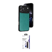 Cep Apple Uyumlu İphone 17 Pro Kılıf Kıvılcım Işık Serisi İkili Koruma Seti Najmaddin Açık Yeşil
