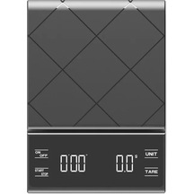 3kg/0.1g Hassas Mutfak Terazisi, Zamanlayıcılı-fırınlama, Siyah