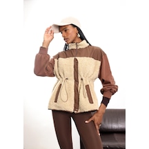 Kahverengi Parçalı Peluş Mont 36911 Kahverengi Kahverengi Parçalı Peluş Mont 36911 Kahverengi