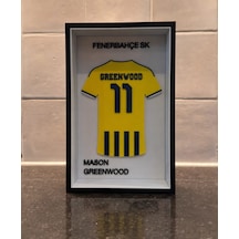 Mason Greenwood Futbol Forma Tablo Masa Dekoru Çerçeveli Pla Baskı 22 X 14cm