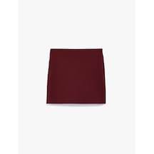 Koton Basic Mini Şort Etek Bordo 6wkg70049aw Bordo