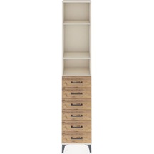Arges Dolap 3 Raflı 6 Çekmeceli 44x30x221 Aytaşı-çam Aytaşı