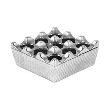 Metal Ağır Zamak Döküm Çok Kullanışlı Cafe - Restaurant - Mekan Kare Küllük Metal Gümüş Kare