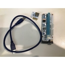 S-Link Sl- Ex10 Pci-E 1X To 16X Sata 6Pin Bitcoin Riser Ekran Kart