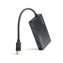 Dark Connect Master 4 Port Usb Type-c Hub U31x4 Sku: Mır8690010119223