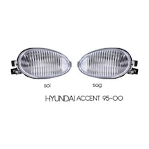 Hyundai Accent Yumurta Kasa 95-00 Sis Lambası Takımı Beyaz 2 Adet (00) (ŞüsCarOto Aksesuar)