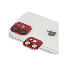 Newface Apple  Uyumlu  iPhone 11 Pers Alüminyum Kamera Lens - Kırmızı