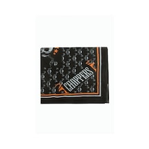 Zero Land Kuru - 580 - Kafa Desenli Bandana - Ilkestor - 50x50 Siyah