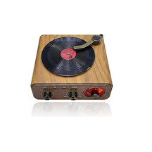 Md-1317bt Bluetooth Nostaljik Tasarım Hoparlör Radyo Plak Çalar Görünümlü Usb, Tf, Aux, Fm/am/sw