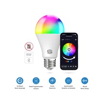 Tr Şımart Akıllı Rgb Led Ampul Bluetooth 16m Renk, Ayarlanabilir Parlaklık Diğer