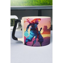 Dead Cells Baskılı Seramik Lüks Kupa 1 Adet Özel Siyah Kulp Dalga Kulp V1d Çok Renkli