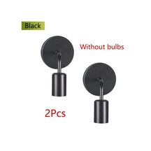 Dashanshop 2 Adet Modern Nordic E27 Avize Duvar Lambası Salon Yatak Oda Koridor Giriş Dekoru Siyah