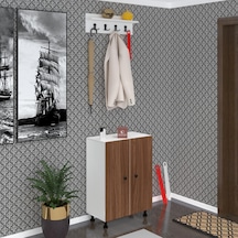 Kenzlife Ayakkabılık Cimcime5 Cvzbyz 83 060 32 Kapaklı 5 Raflı 15 Çift Ayakkabı Kapasitesi Ahşap
